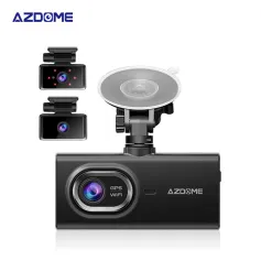 AZDOME M560 1080P 3 Lens 4 Inch Car DVR Dash Cam HD Wide-angle WIFI Mobile Phone Interconnection Parking Monitoring Driving Track