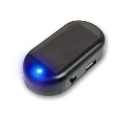 Solar Car Strobe Signal System Security Light Car Siren with Flashing LED Light Simulated Anti-theft Signal Light Solar Simulated Anti-theft Warning Light
