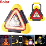 Solar Emergency Triangle Warning Light Safety Emergency Car Warning Frame Traffic Warning Sign Car Tripod Solar Reflective Triangle Emergency Light Warning