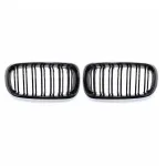 Gloss Black Front Sport Grill Grille Double Line For BMW F15/F16 X5 X6 2014-2017