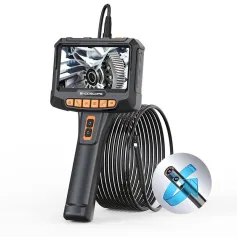 5 inch 8mm Handheld Inspection Borescope Endoscope 1080P Dual Lens 360 Degree Rotation Endoscope Camera