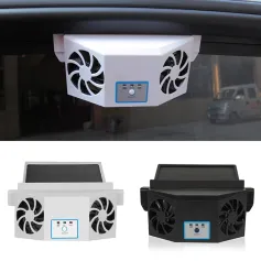 Güneş Enerjili Araba Havalandırma Fanı Hava Sirkülasyon Fanı Güneş Şarjlı Havalandırma Fanı Otomatik Soğutma Fanı Araç Kamyon SUV için Hava Egzoz Radyatörü