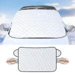 Car Windshield Cover Snow and Frost Protection Car SUV Front Windshield Shield Cover Sunproof Heat-Insulating Rainproof Snowproof