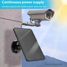 10W 5V Solar Panel 2in1 Micro USB+ Type Solar Panel Outdoor Solar Battery Charger Security Camera/Small Home Light System