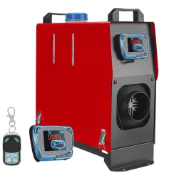 Riscaldatore da parcheggio diesel per auto rosso da 12 V, personalizzato, solo per uso unidirezionale