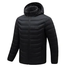 4/7/11 Heating Zone Winter Smart Heated Cotton Jacket USB Heating Jackets Electric Heated Jackets Washable Warm Jacket Coat Single Control