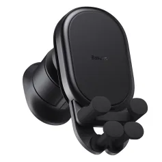 Baseus 15W Air Outlet Wireless Car Charger Phone Holder Stable Gravitational Mount 360° Rotation Auto Fastening