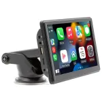 Wireless Carplay AHD 7\\ Portable Car MP5 Player bluetooth Multimedia Card Slot Reverse Image Android Auto Portable Car Stereo Touch Screen Dashboard