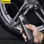 Bomba de compressor d'aire portàtil d'inflador de cotxes Baseus Compressors de pantalla digital per a motocicletes elèctriques