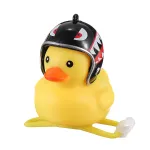 Cartoon Yellow Silica Wind Duck Helmet Horn Motorcycle Bicycle Light Shining Mountain Bike Handlebar Head Light Bell Accessories