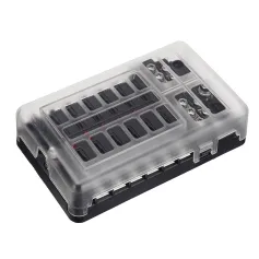 Cầu chì ô tô thuyền khối 12 chiều cầu chì LED hộp nối lưỡi cầu chì hộp đầu cuối 12V/24V