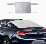 Car Rear Windshield Snow Cover 4-Layer For Winter Snow Frost Removal With Magnetic Edge And Windproof Belt Waterproof Dustproof Privacy for Seden