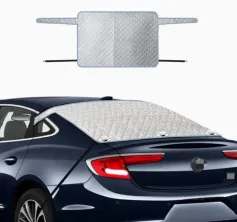 Car Rear Windshield Snow Cover 4-Layer For Winter Snow Frost Removal With Magnetic Edge And Windproof Belt Waterproof Dustproof Privacy for Seden