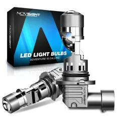 NovSight 2PCS 17000LM 60W LED Car Headlight Bulbs 6500K Bright White IP68 Waterproof Level LED Headlamp