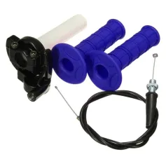 Manopole acceleratore da 22 mm con cavo a torsione, azione rapida per Pit Dirt Bike da 140 cc e 150 cc, blu