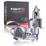 Pair H4 80W Car Front LED Headlight Bulbs Hi-Low Beam for Lighting Modification 6000K IP67 Waterproof 16000LM