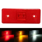 4 LED 24V teherautó pótkocsi teherautó oldalsó jelzőlámpa lámpa borostyánsárga fehér piros