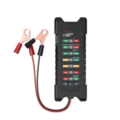 KINGBOLEN Battery Tester Bm410 12~24V Copper Clip Version Car Digital 6 LED Light Alternator Auto Battery Analyze
