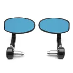 CNC Motorcycle Bar End Rearview Side Mirrors For 7/8inch 22mm Handlebar Moped Dirt Bike