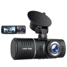 DVR automotivo J06 3 canais HD 1080p 3 lentes para interior do veículo, câmera de painel, gravador DVR, registrador de vídeo, câmera de painel, filmadora
