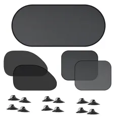 Car Window Sunshade Cover Sun UV Protection Auto Front Rear Black Window Curtain Side Glass Mesh Sunshades