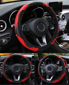 Car Steering Wheel Cover Anti Slip Universal 37-38cm Steering Decoration Accessories