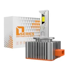 Par de faros LED para coche General Liang de 6000 lúmenes, serie D, con decodificación integrada y bombillas LED para faros delanteros.