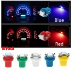 10 Pack LED Car Indicator Lights T5 B8.5d Width Light 5050SMD 1 LED Instrument Light Instrument Panel Light Bulbs