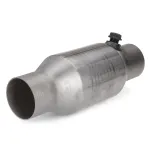 2.5\\ Inlet/Outlet 400 cell Universal High-Flow Weld-On Catalytic Converter Stainless Steel