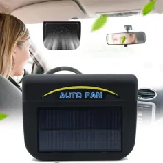 Solar Power Car Cooling Fan Radiator Car Window Auto Air Vent Cool Fan Cooler Solar Panel Energy Saving Ventilation System Radiator