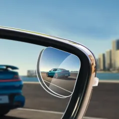 Bilbackspegel 360 graders dödvinkelspegelglas liten rund spegel ultraklar vidvinkel backspegel