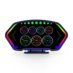 6-inch LCD Screen P3 Car Head Up Display 36 Function OBD+GPS Dual System HUD Slope Meter Accelerometer Breathing Ambient Light