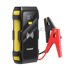 Avviatore di emergenza FOXSUR 39800mAh Power Bank 12V per auto, alimentatore di emergenza 5V/2A con luce LED