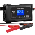 HTRC Smart Car Battery Charger 12V 25A 24V 13A Automotive Charger Battery Maintainer Trickle Charger Lead-Aci Lithium LiFePo4 Battery for Car Motorcycle Boat P25