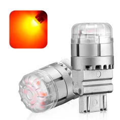 NOVSIGHT পেয়ার 12V 2W কার LED বাল্ব 3157 টাইপ টেইল লাইট বাল্ব 700LM ব্রাইট টার্ন সিগন্যাল বাল্ব 3020SMD