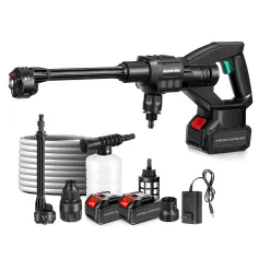 AUTSOME Cordless High Pressure Car Washer 60bar / 870psi 6 In 1 Cleaner Machine Water Sprat With 2 5.0Ah Battery