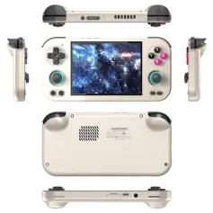 [256GB]ANBERNIC RG476H Handheld Game Console 4.7 Inch Display Unisoc T820 8GB+128GB Android 13 WiFi6 3D Hall Joystick and Triggers RGB Lighting Video Game Player Console Built-in 10000+ Games