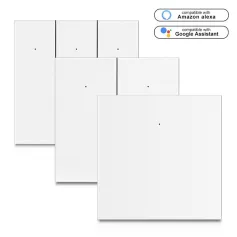 1/2/3 Gang Tuya WiFi+BT Smart Button Switch EU Plug APP Remote Control Timing Function Voice Control Work with Alexa Google Assistant TmallGenie