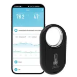 Tuya Zigbe Hanging Temperature Humidity Sensor Removeable Smart Life Thermometer Detector Voice Control with Alexa Google Home