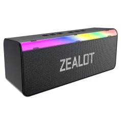 ZEALOT S72 20W bluetooth Speaker Portable Speaker Dual 52mm Drivers 3D Audio RGB Light TWS 3000mAh Battery Support AUX TF Card U Disk Playback Outdoors Wireless Speakers