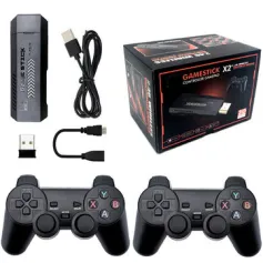 M10 256GB Game Stick HD 4K 3D Console Dual Wireless Controller 58000+ Games TV Game Console Support HD Output
