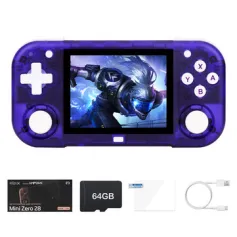AMPOWN MINI ZERO 28 64G ретро портативная игровая консоль 2,8 дюйма IPS Android система встроенная 10809 игр 30+ эмуляторов 2900 мАч легкая портативная карманная игровая консоль