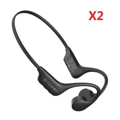 2PCS BlitzWolf® BW-BTS8 bluetooth Earbuds Bone Conduction Earphone Built-in 32GB Memory IPX8 Waterproof Low Latency Game Sport Headphones with Mic