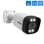 Hiseeu HB715-PA 4K 5MP POE IP Camera Интеллектуальное ночное видение P2P Обнаружение движения Двусторонняя аудио H.265 Водонепроницаемая наружная камера видеонаблюдения для домашнего использования