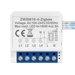Tuya Zigbe Switch Module with 1/2/3/4 gang Dual Way Control App & Voice Control Timer Scheduling Countdown Work for Alexa Google home