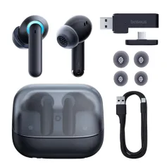 Baseus AeQur TWS Earbuds bluetooth V5.3 Earphone 25ms Low Latency A+C Dual-Connection 3D Spatial Audio & 360° Sound Headphone