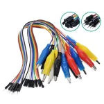 20cm 30cm 10pin Double-end Alligator Clips Jump Wire Male Female Crocodile Clip Test Lead Jumper Wire Line Cable Connection