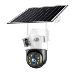 V380 Dual-Lens 4MP Solar Wireless WIFI IP Camera Outdoor 200MP+200MP 360-Degree View IP66 Waterproof Two-Way Audio PIR Motion Detection WiFi Security