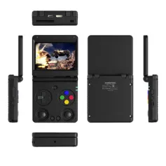 ANBERNIC RG34XXSP 64G Flip Retro Handheld Game Console 3.4-inch IPS Display Quad-core Support 5G WiFi & bluetooth 4.2 Dual Joystick Vibration Feedback Video Game Player Console 30+ Emulators Linux System