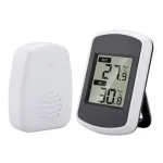 TS-FT004-B Digital Wireless Indoor Outdoor Thermometer Multi Precision Electronic Household Thermometer LED Display Temperature Meter for Office Warehouse Kitchen